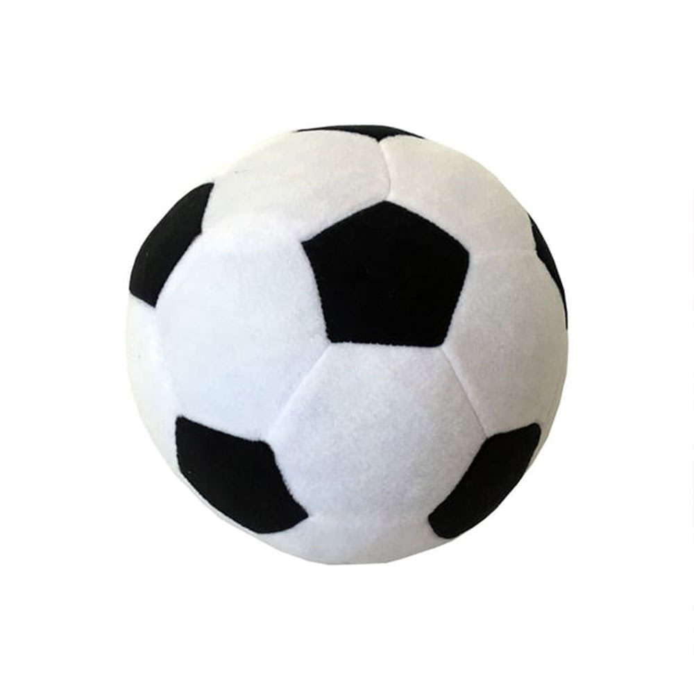 Montoys Peluş Yastık 30-35 Cm Futbol Topu - Siyah Beyaz