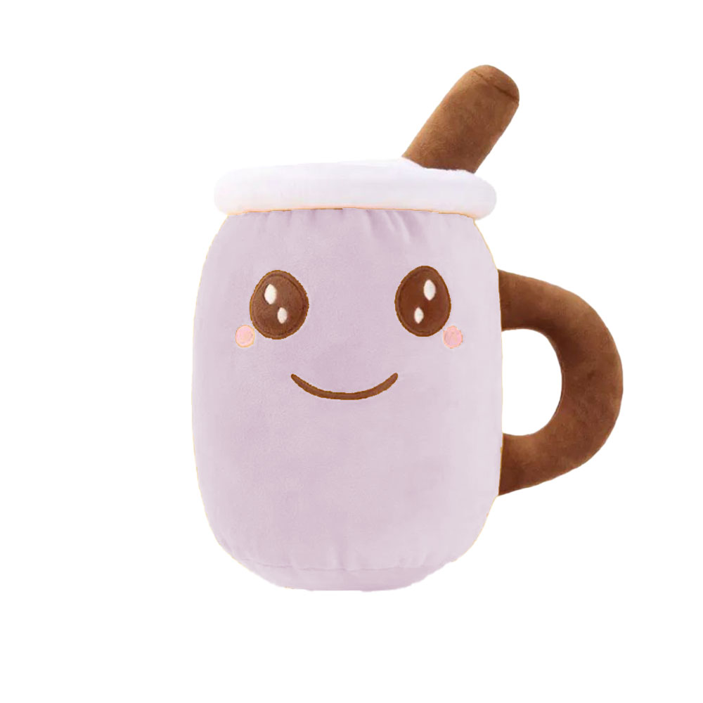 Montoys Peluş Yastık 30-35 Cm Kahve Bardağı - Pembe