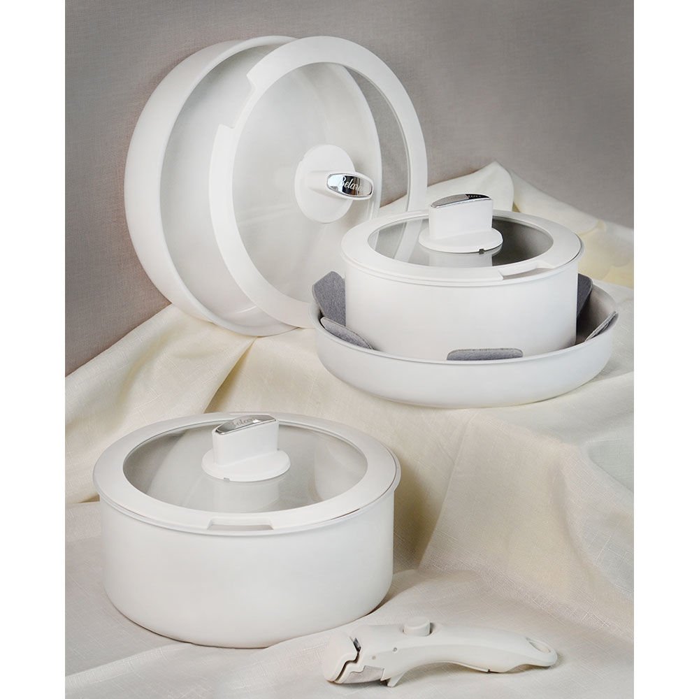 Baleriva Easy Cook Seramik Tencere Seti Beyaz 8 Parça