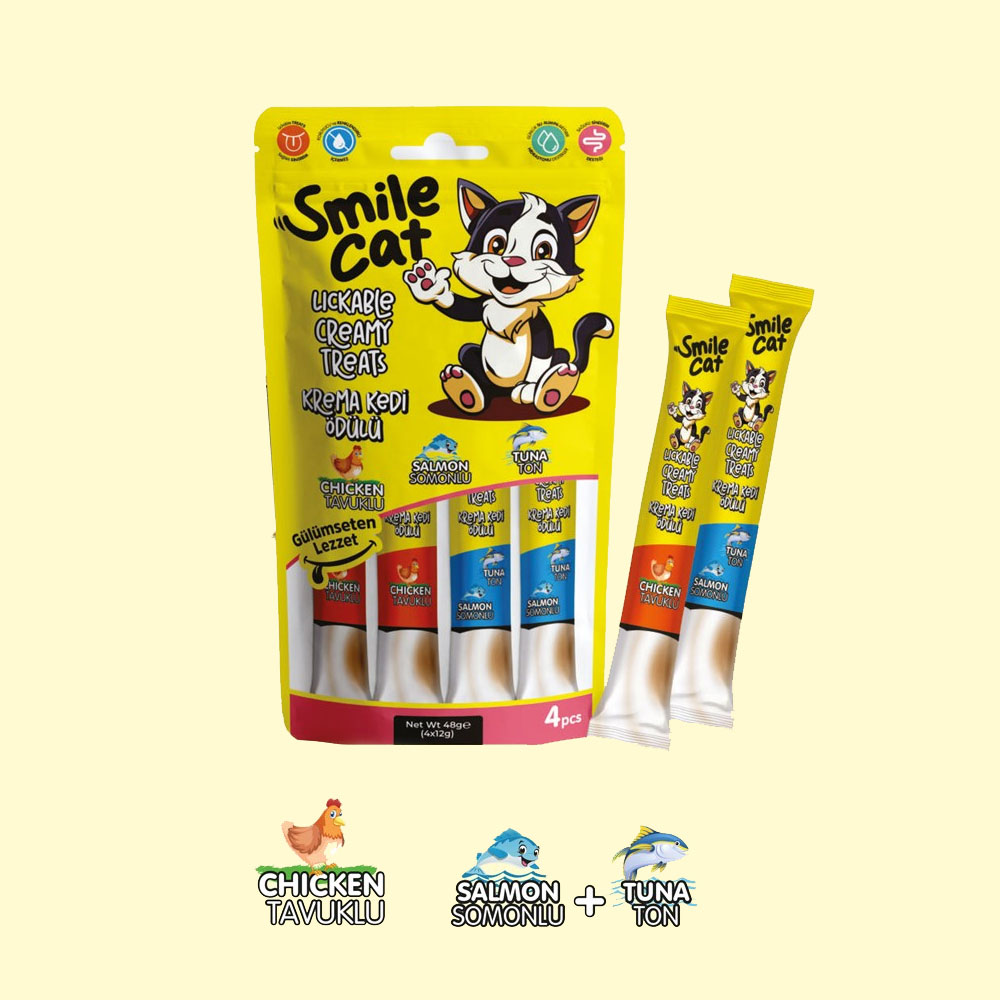 Smile Kedi Mix Krema Ödülü 4x12 Gr