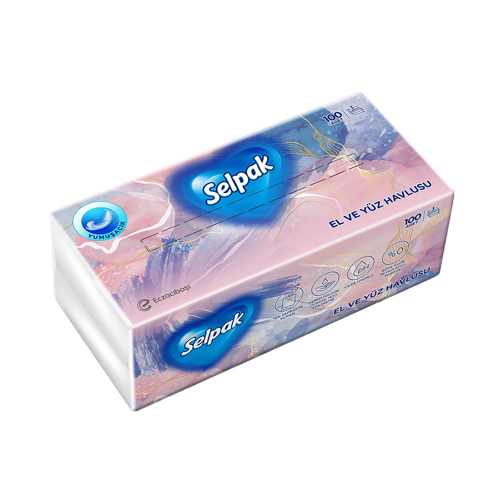 Selpak El Yüz Havlusu 100'lü
