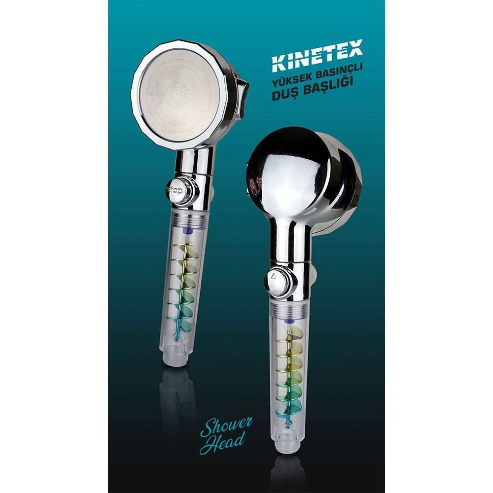 Kinetex Yüksek Basınçlı Duş Başlığı