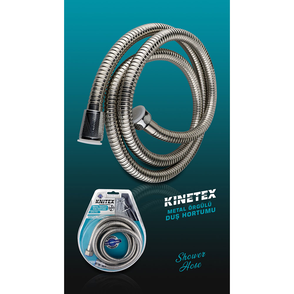 Kinetex Metal Örgülü Duş Hortumu