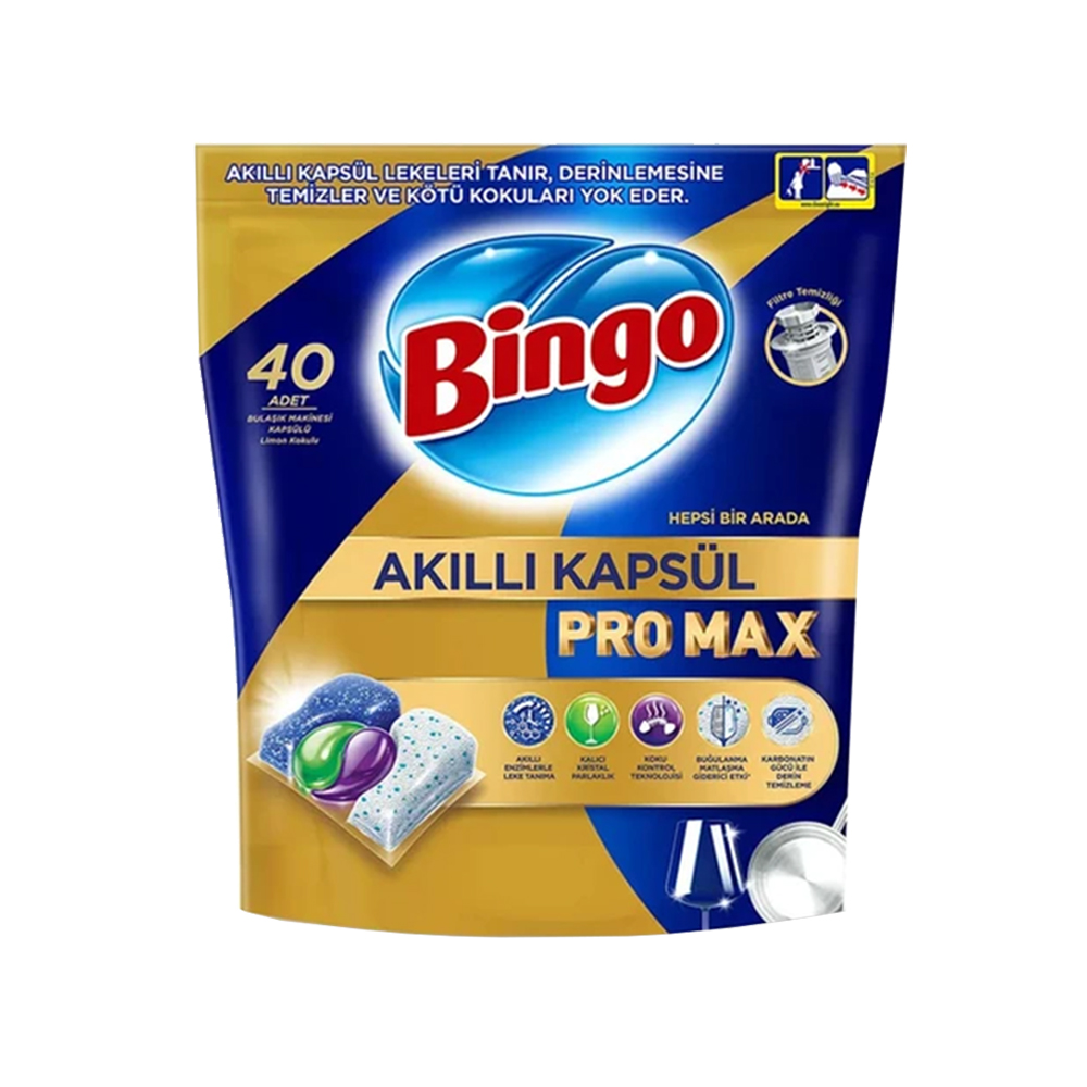 Bingo Pro Max Bulaşık Makinesi Kapsülü 40'lı