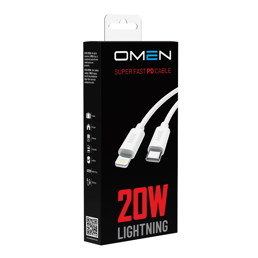 Omen iPhone Lightning PD Kablo 20W