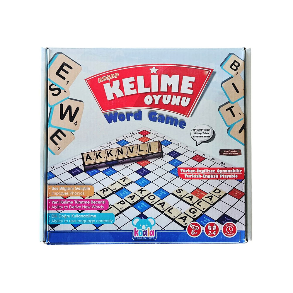 Koala Wooden Toys Ahşap Kelime Oyunu