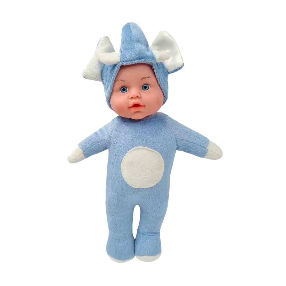 Global Toys Robin Fil Kafalı Bebek Mavi