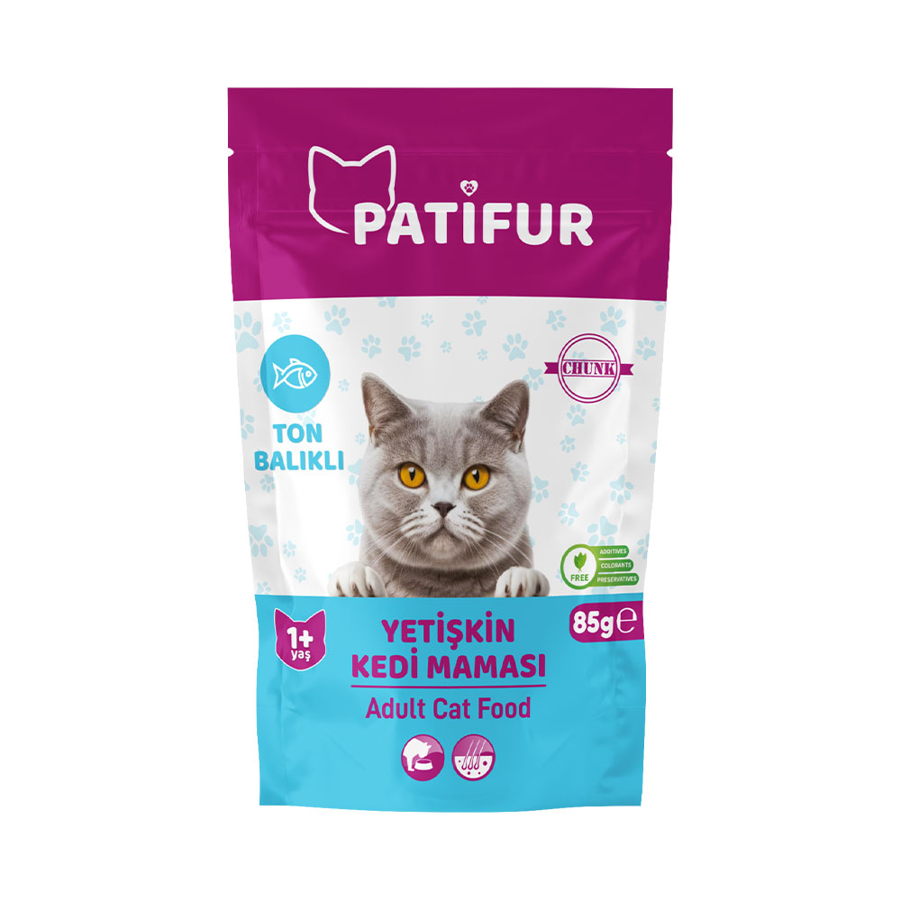 Patifur Ton Balıklı Yetişkin Kedi Maması 85 Gr