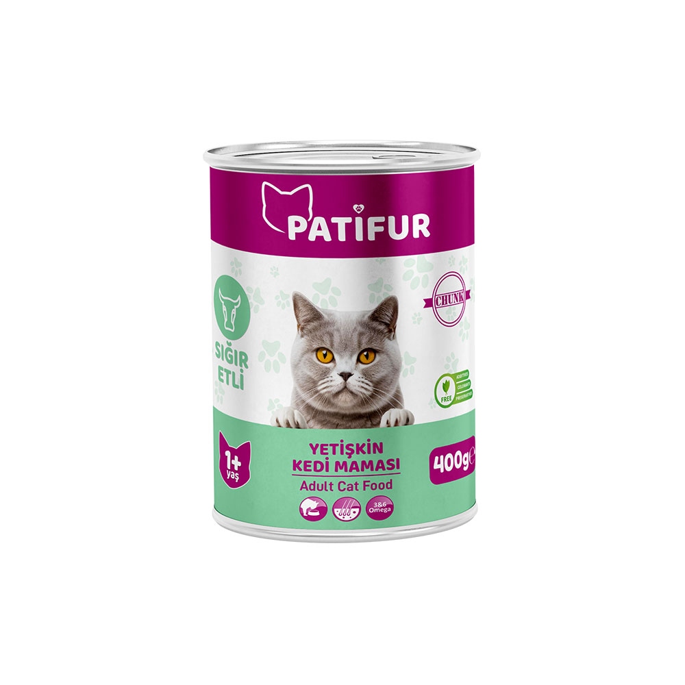 Patifur Sığır Etli Yetişkin Kedi Maması 400 Gr
