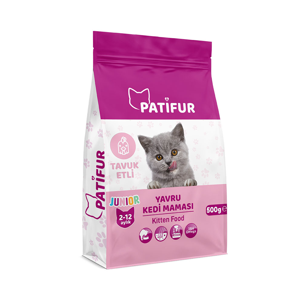 Patifur Tavuk Etli Yavru Kedi Maması 500 Gr
