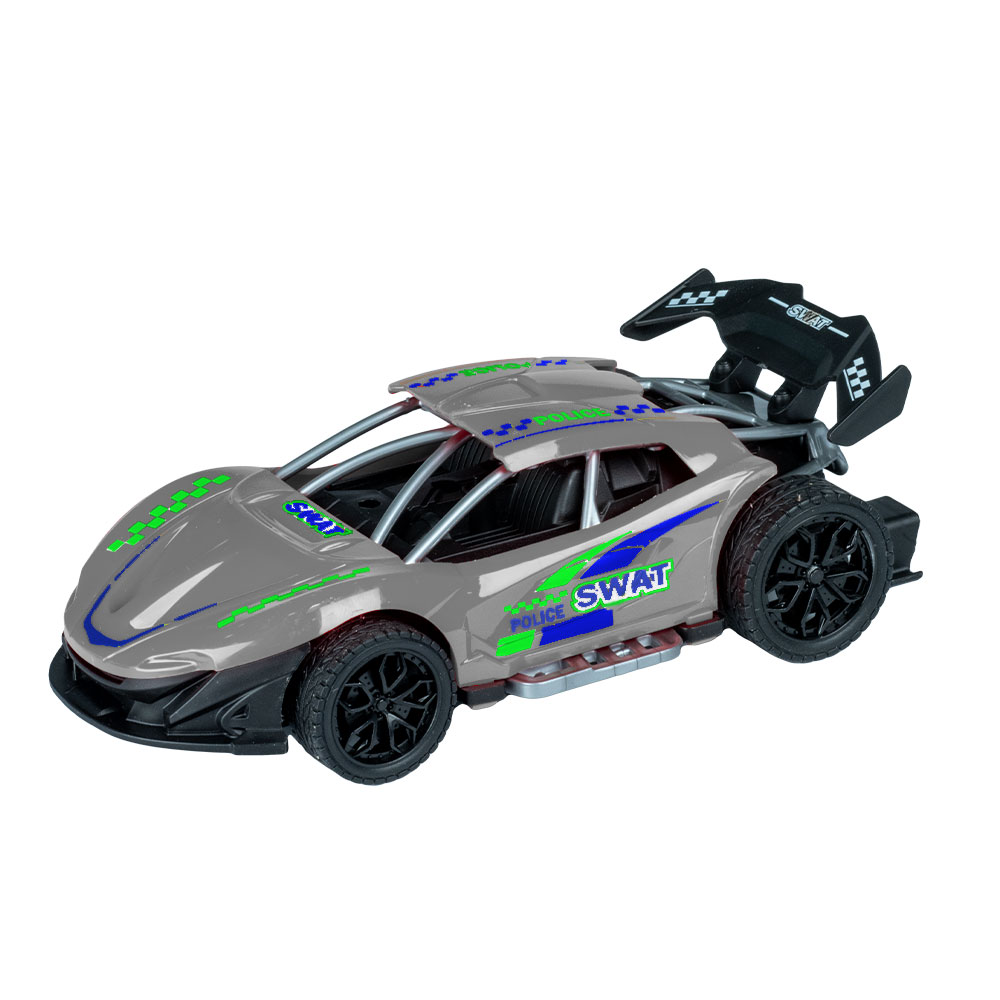 Wiggly Sürtmeli Polis Spor Araba – Gri