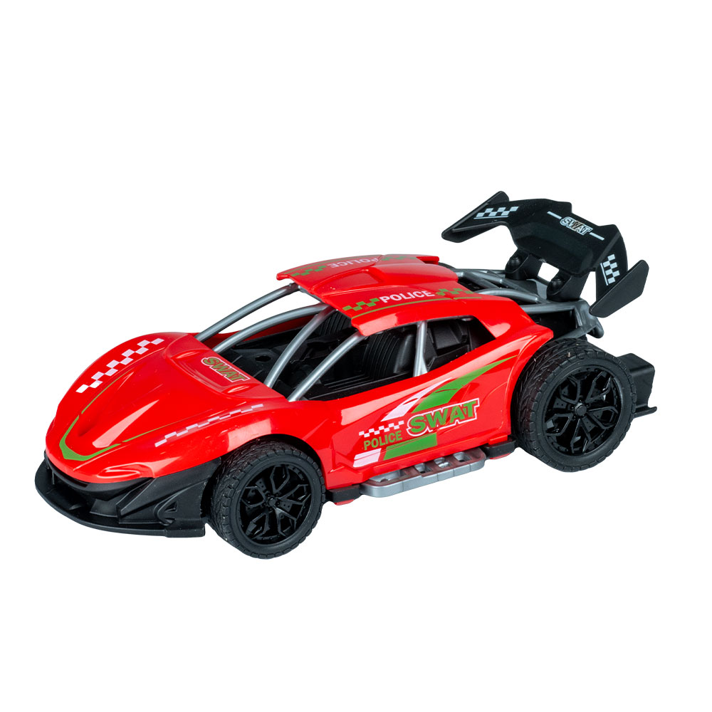 Wiggly Sürtmeli Polis Spor Araba – Kırmızı