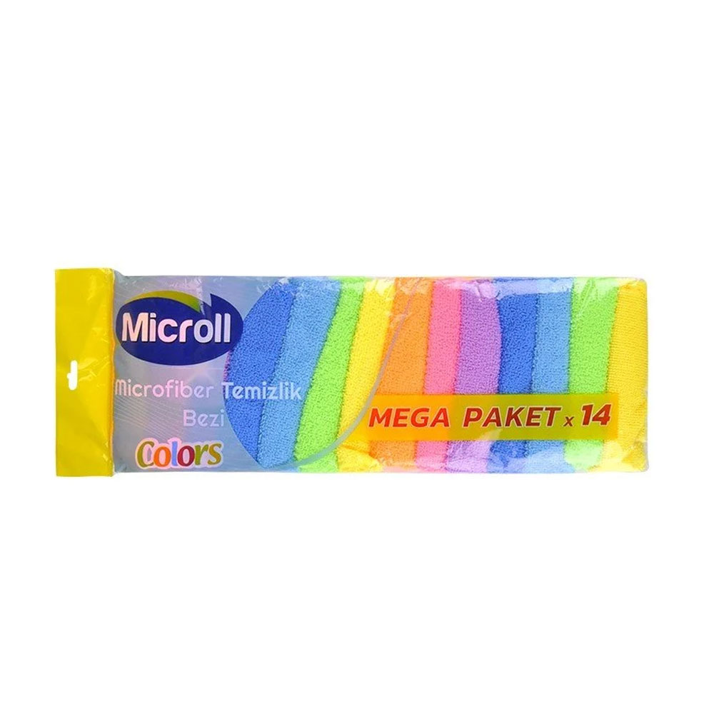 Microll Mikrofiber Temizlik Bezi 14'lü