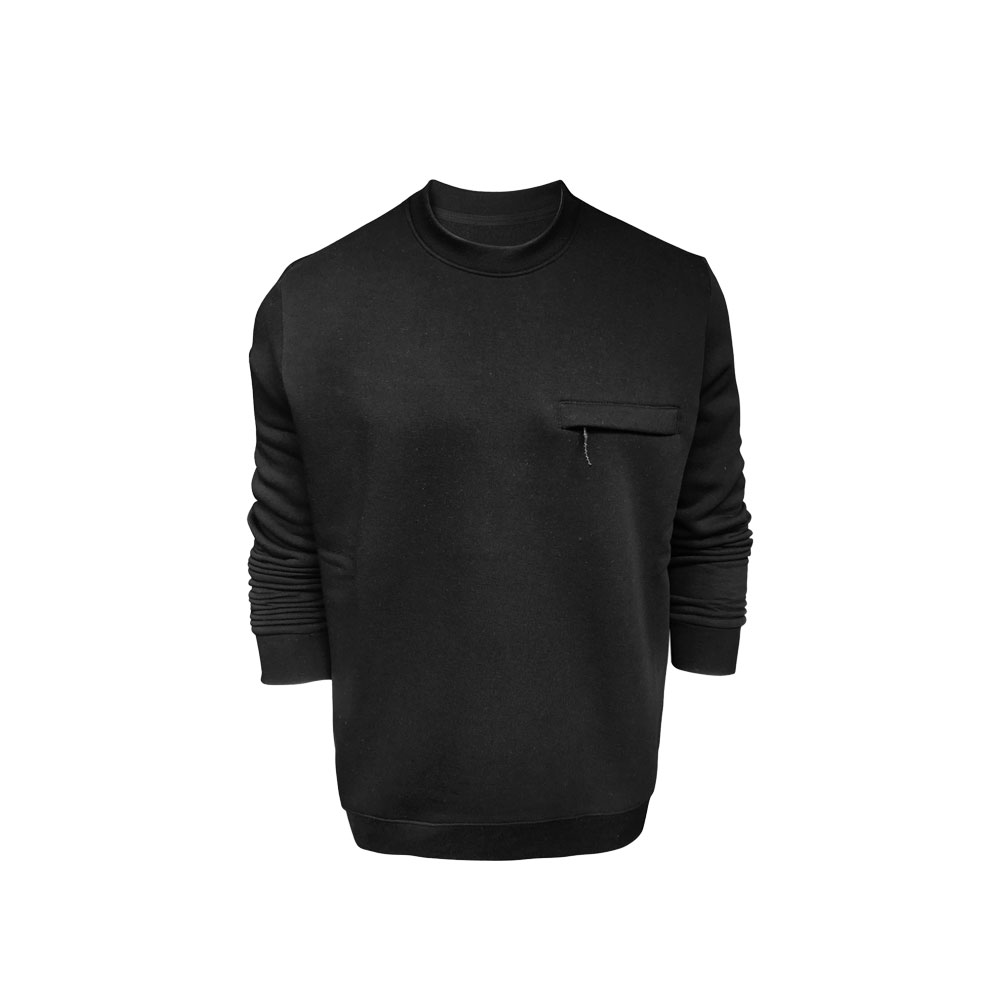 Cotton Nice Yetişkin Cep Fermuarlı Sweatshirt