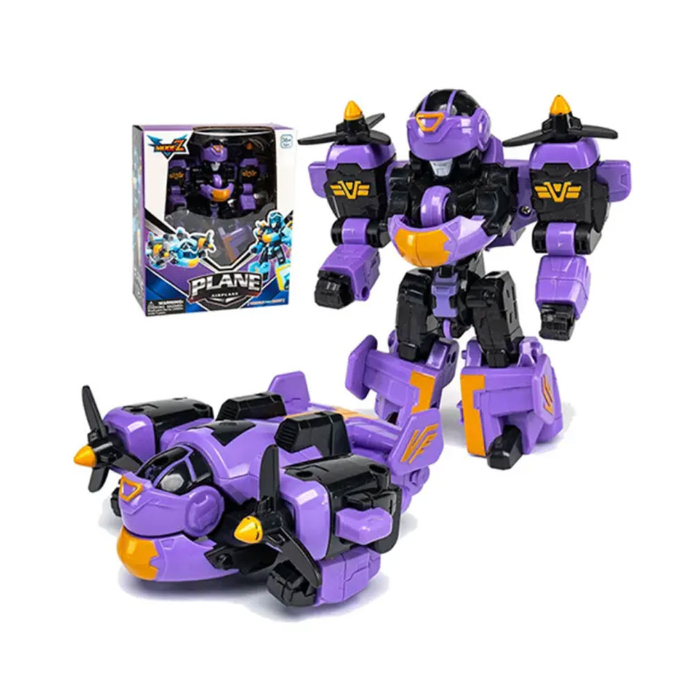Wiggly Dönüşen Robot Uçak – Mor