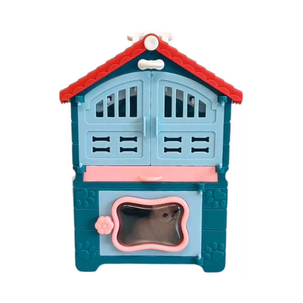 Wiggly Kedili Ev Seti 9 Parça – Mavi/Pembe