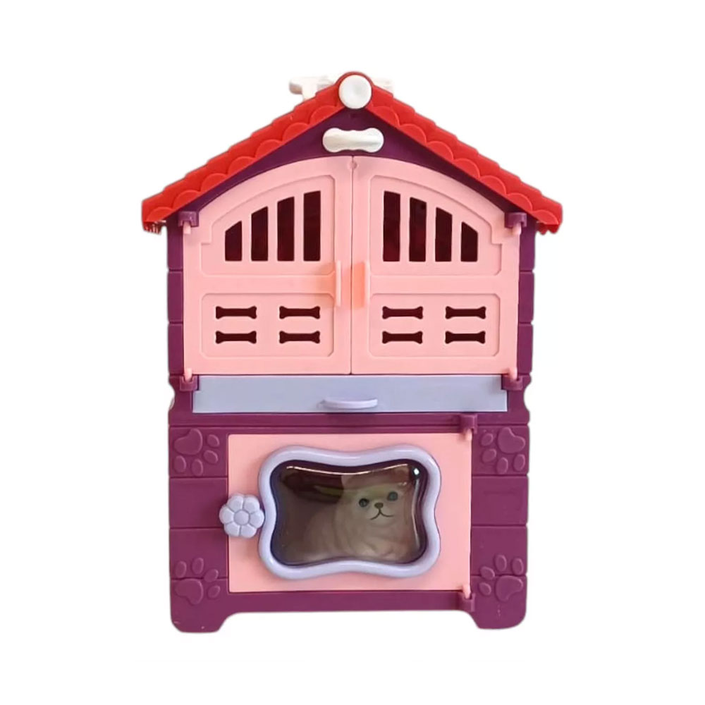 Wiggly Kedili Ev Seti 9 Parça – Mor/Pembe