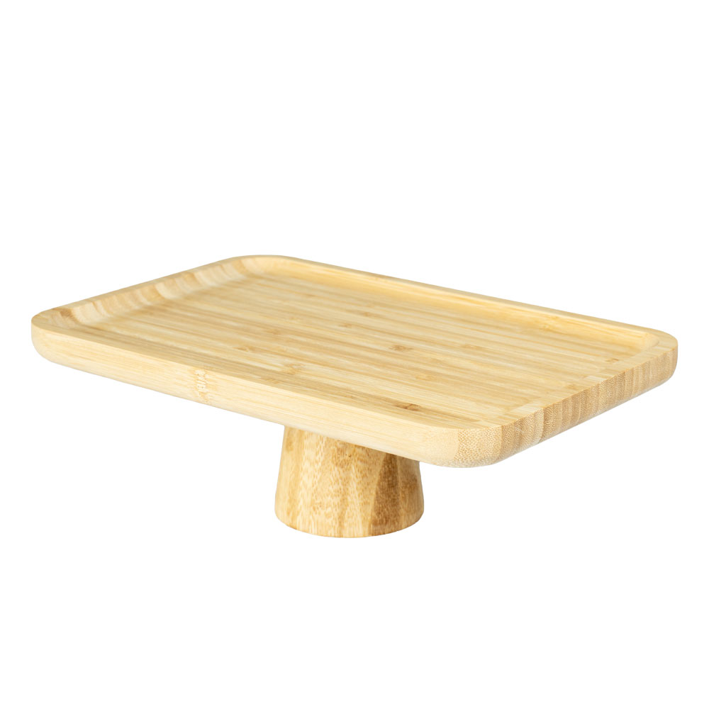 Gold Kitchen Ayaklı Bambu Sunumluk 30 Cm