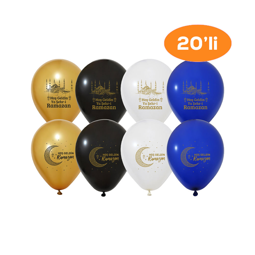 Sino Balloons Hoşgeldin Ya-Şehri Ramazan 20'li