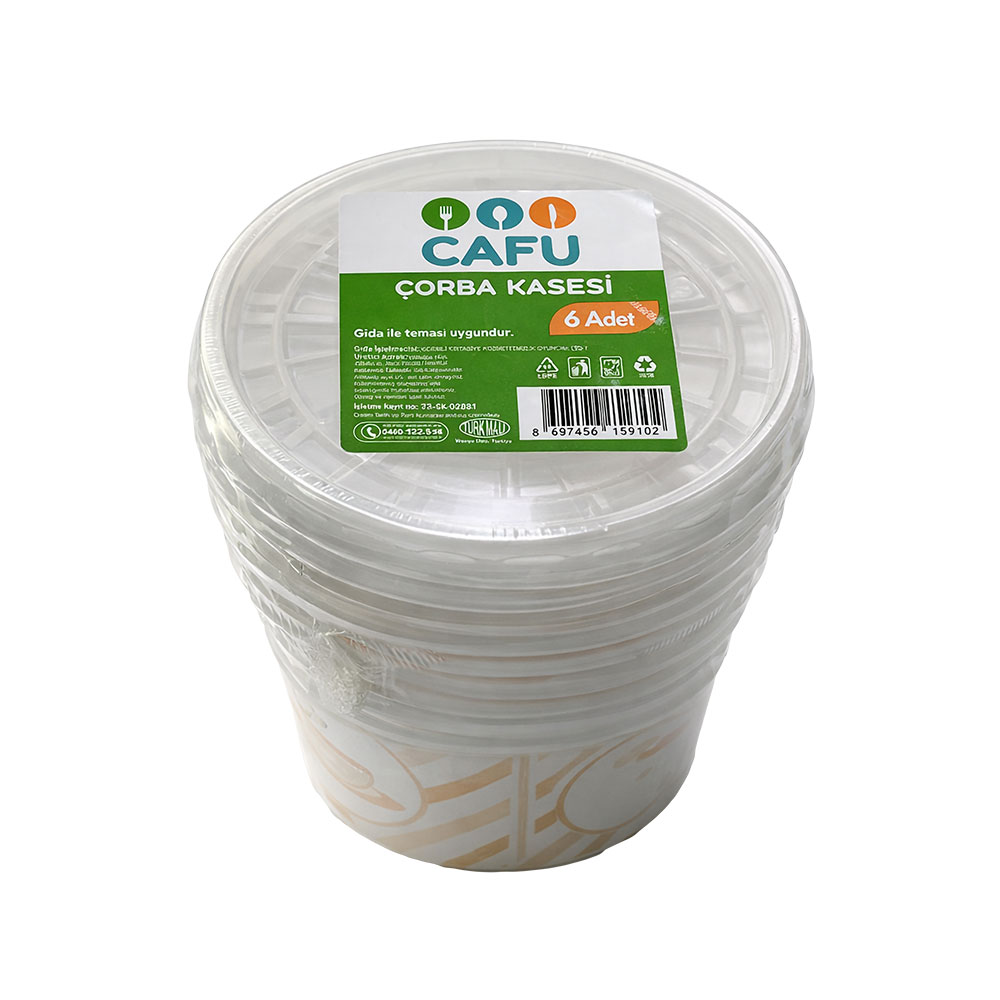 Cafu Karton Çorba Kasesi 6'lı