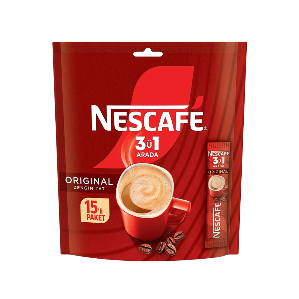 Nescafe 3' ü 1 Arada Toz Kahve 15X17,5G
