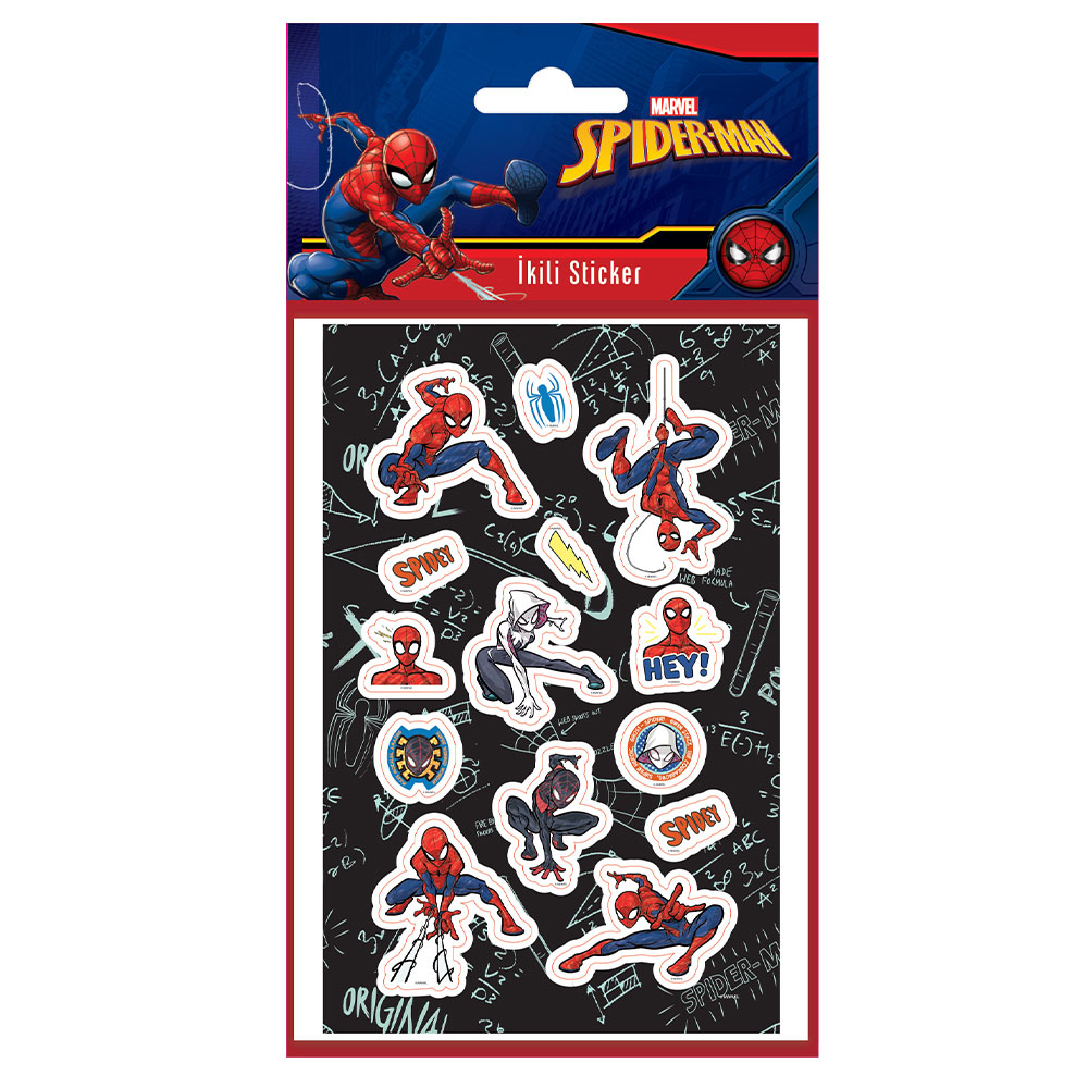 Keskin Color Spiderman İkili Sticker Asorti