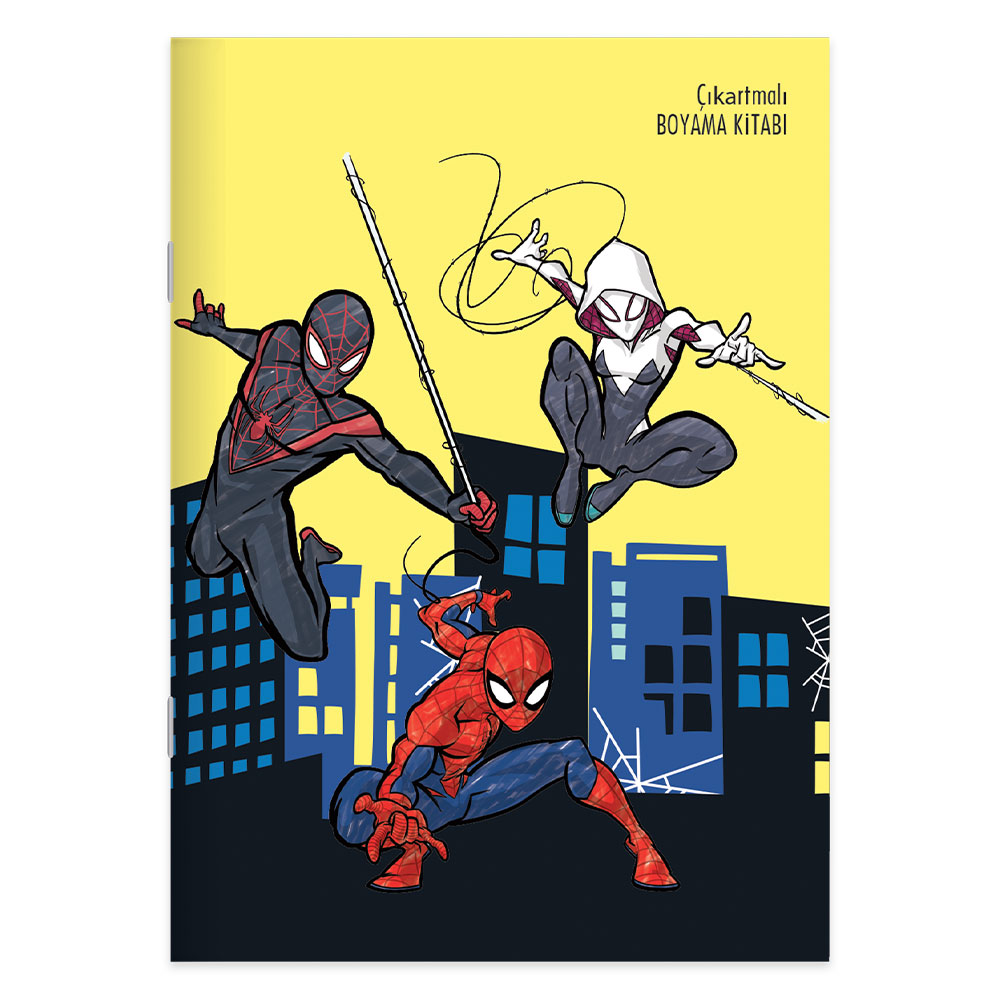Keskin Color Spiderman Çıkartmalı Boyama Kitabı