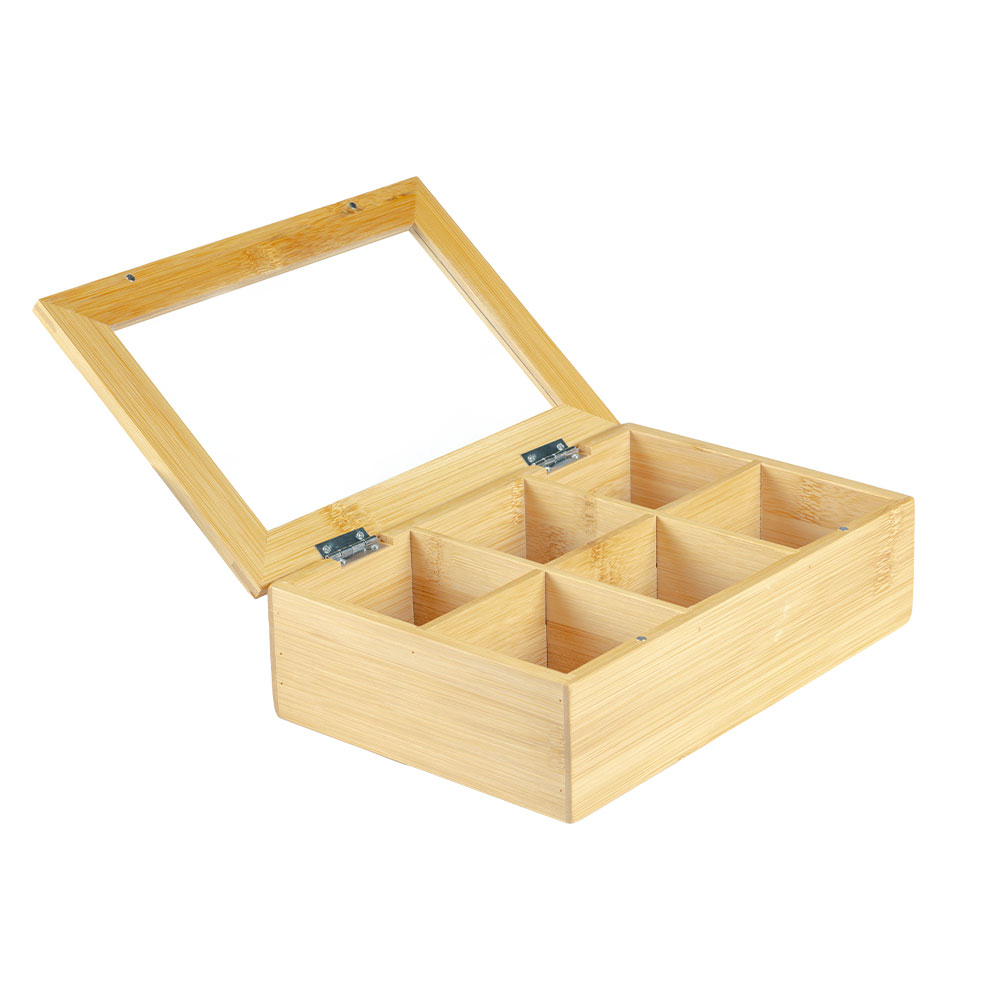 Gold Kitchen Bölmeli Bambu Organizer
