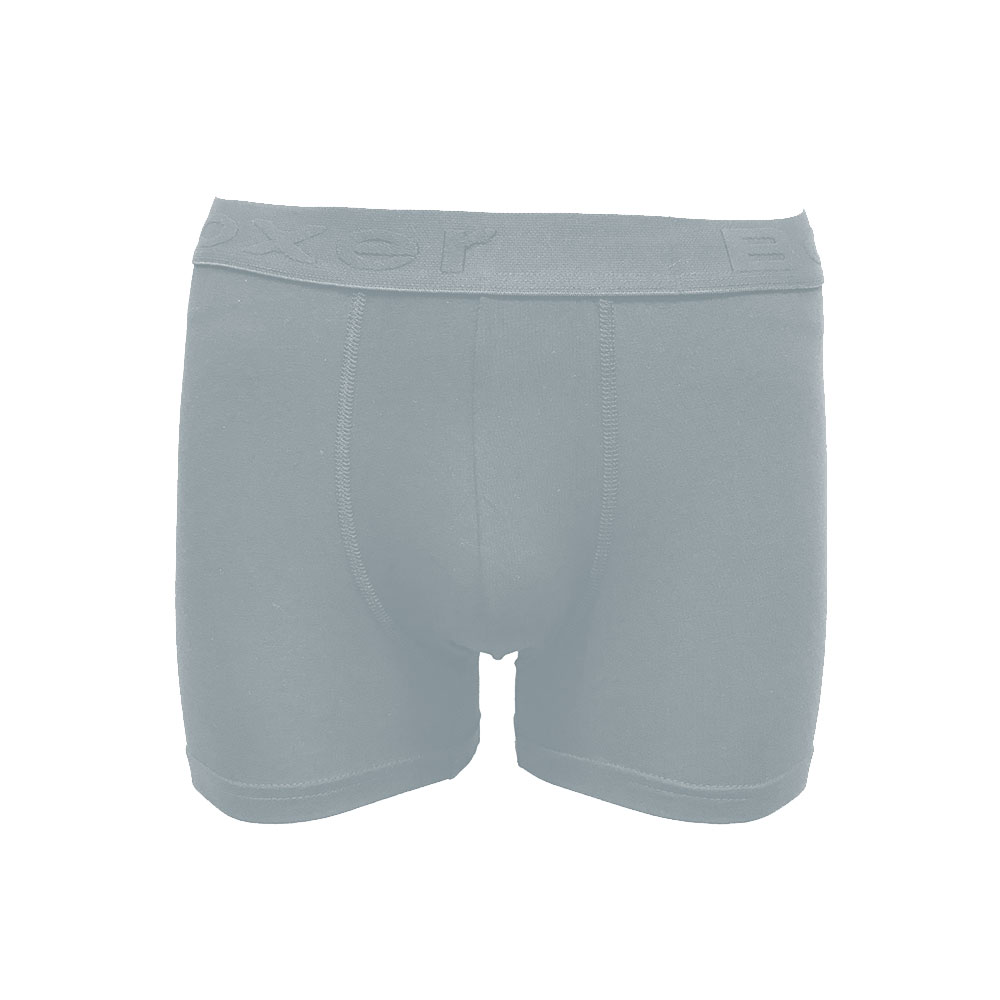 Black & Mack Erkek Penye Boxer Gri