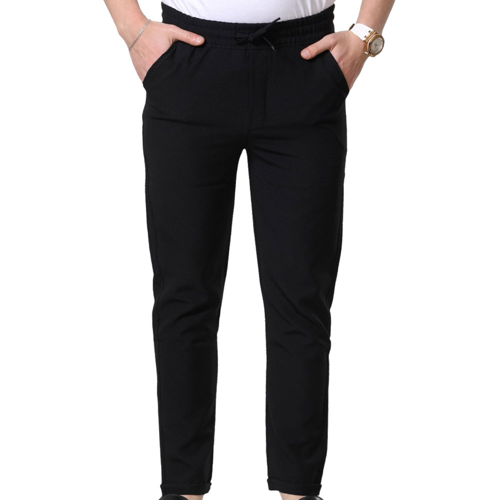 Pilinq Erkek Gofre Pantolon - Siyah