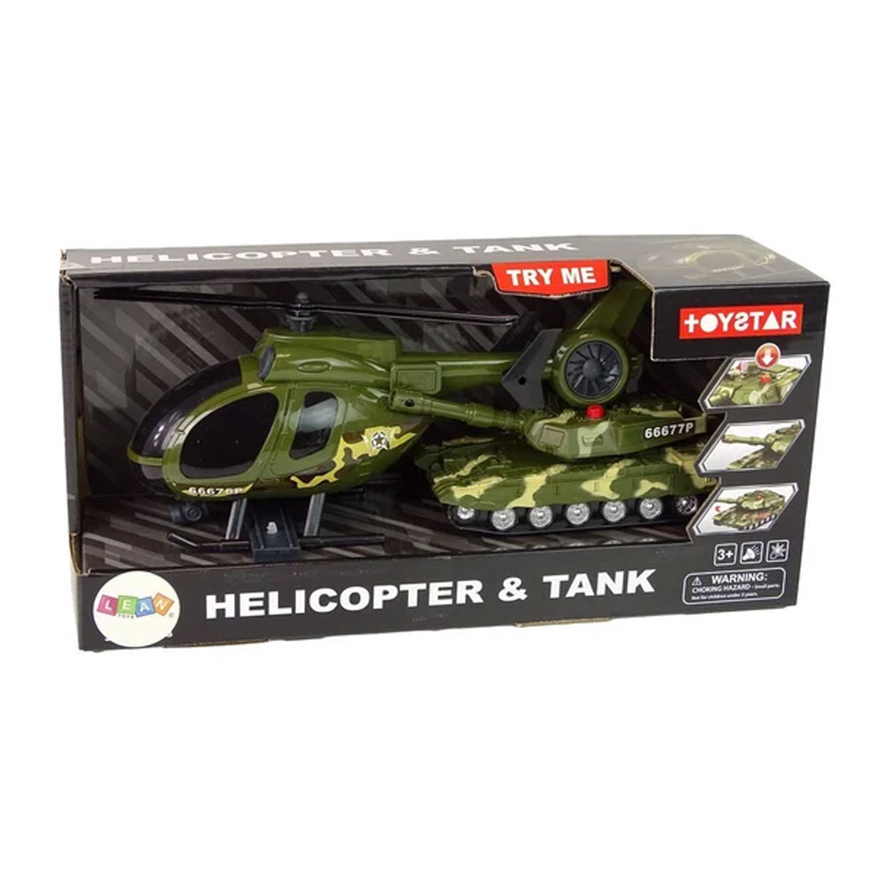 Wiggly Oyuncak Helikopter Tank Seti
