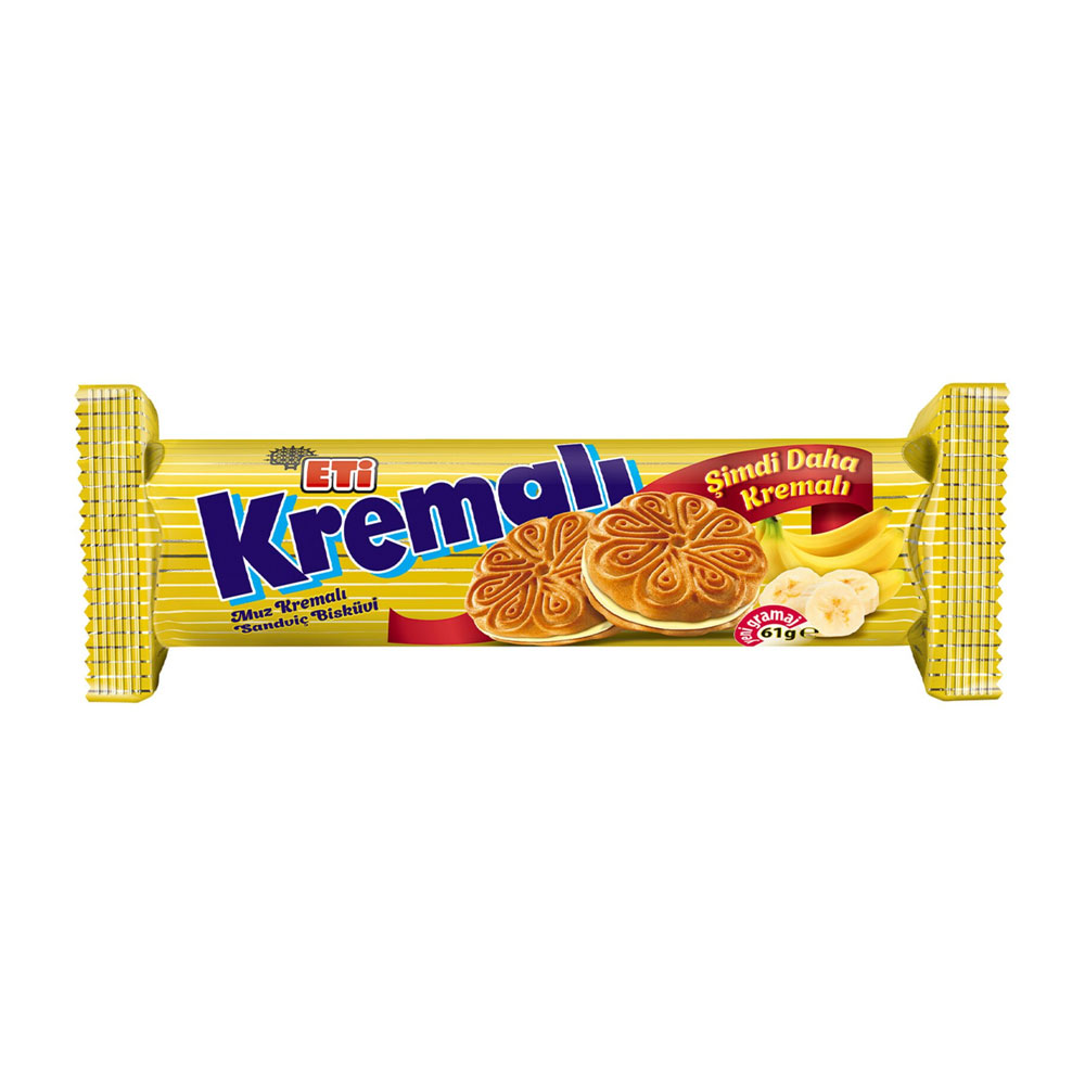 Eti Kremalı Muzlu Bisküvi 61 Gr
