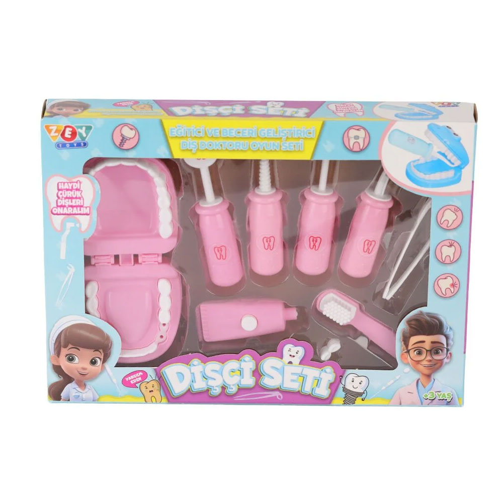 Zey Toys Dişçi Seti - Pembe