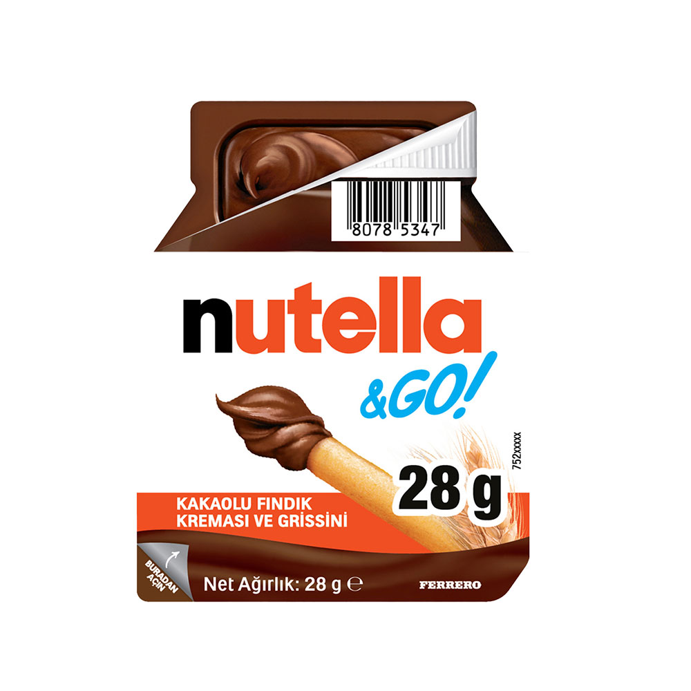 Nutella & Go Kakaolu Fındık Kreması ve Grissini 28 G