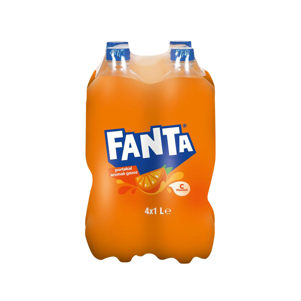 Fanta Portakal Aromalı Pet 4x1 L