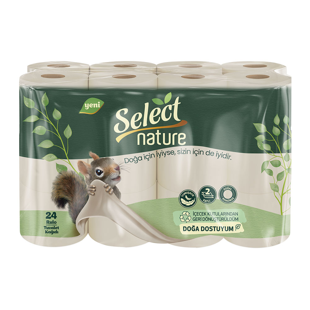 Select Nature 2 Katlı Tuvalet Kağıdı 24'lü