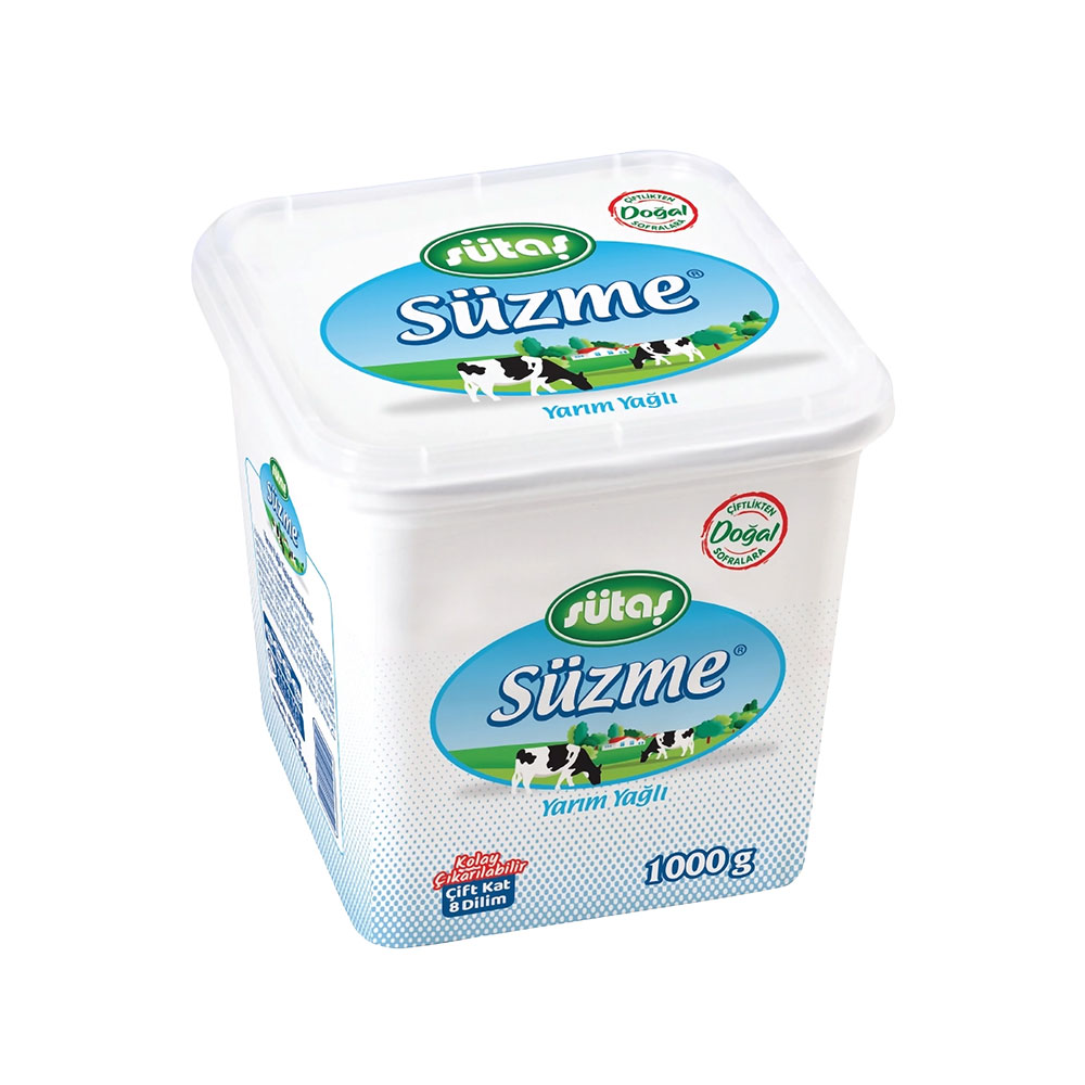Sütaş Yarım Yağlı Süzme Peynir 1000 Gr