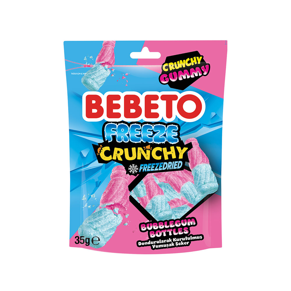 Bebeto Freeze Dried Bubblegum Bottles 35 G