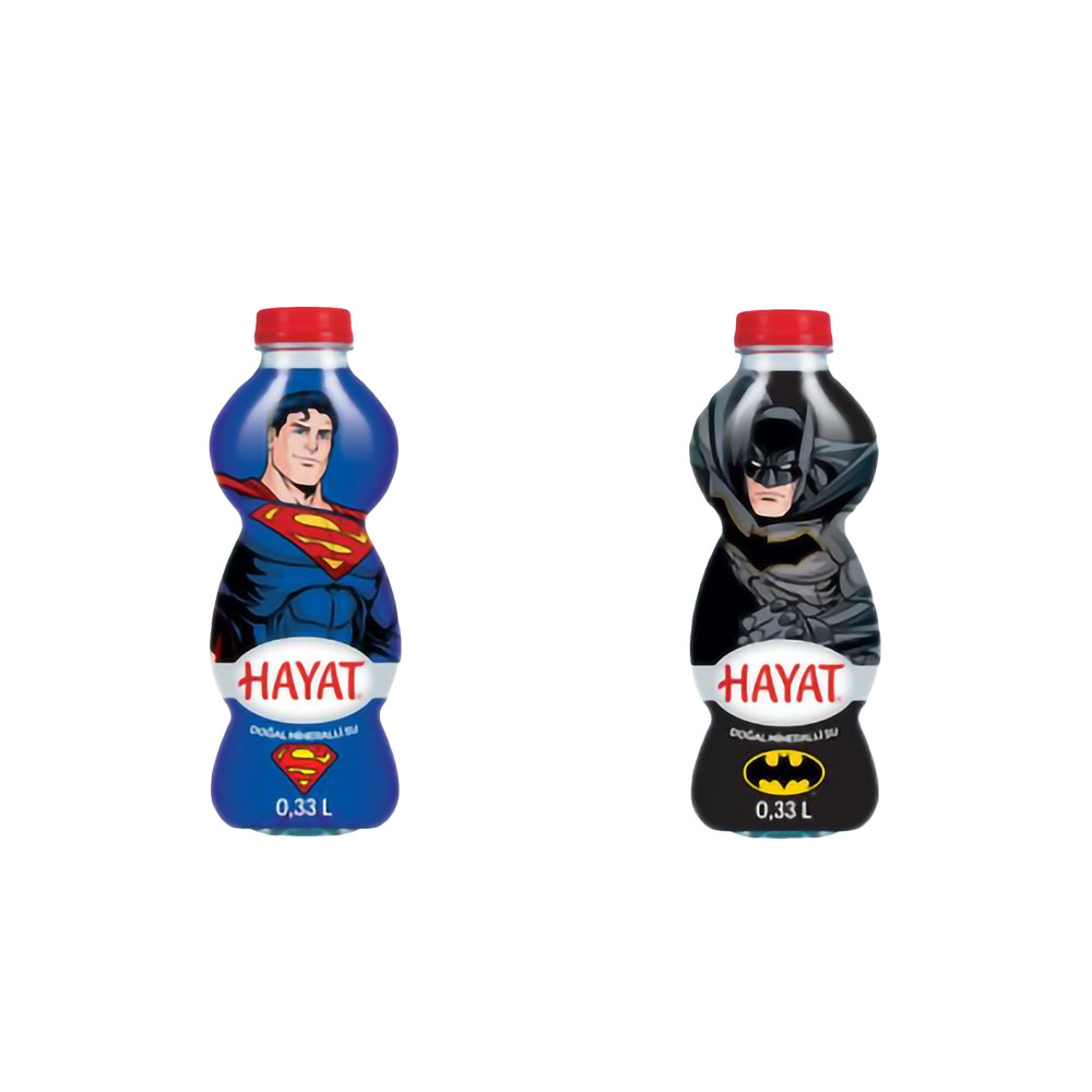 Hayat Maskot Su Süperman & Batman 330 Ml