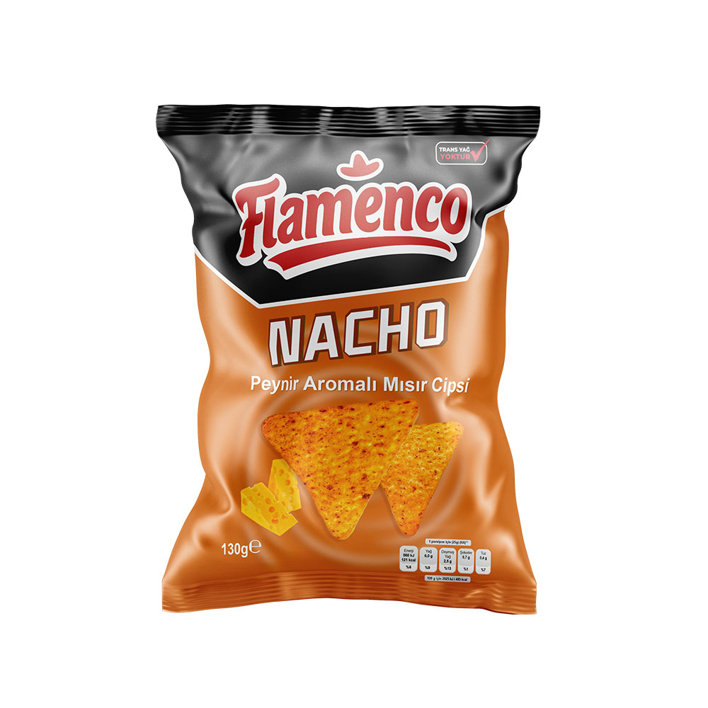 Flamenco Nacho Peynirli Mısır Cipsi 130G