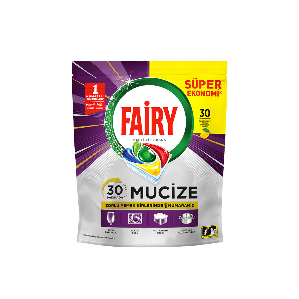 Fairy Mucize Bulaşık Makinesi Tableti 30'lu