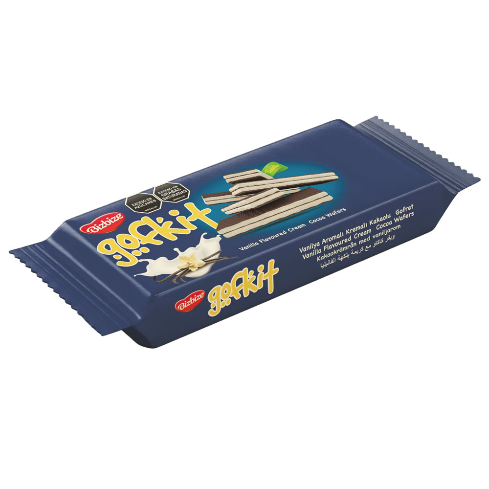 Bizbize Gofkit Vanilya Aromalı Kremalı Kakaolu Gofret 220G