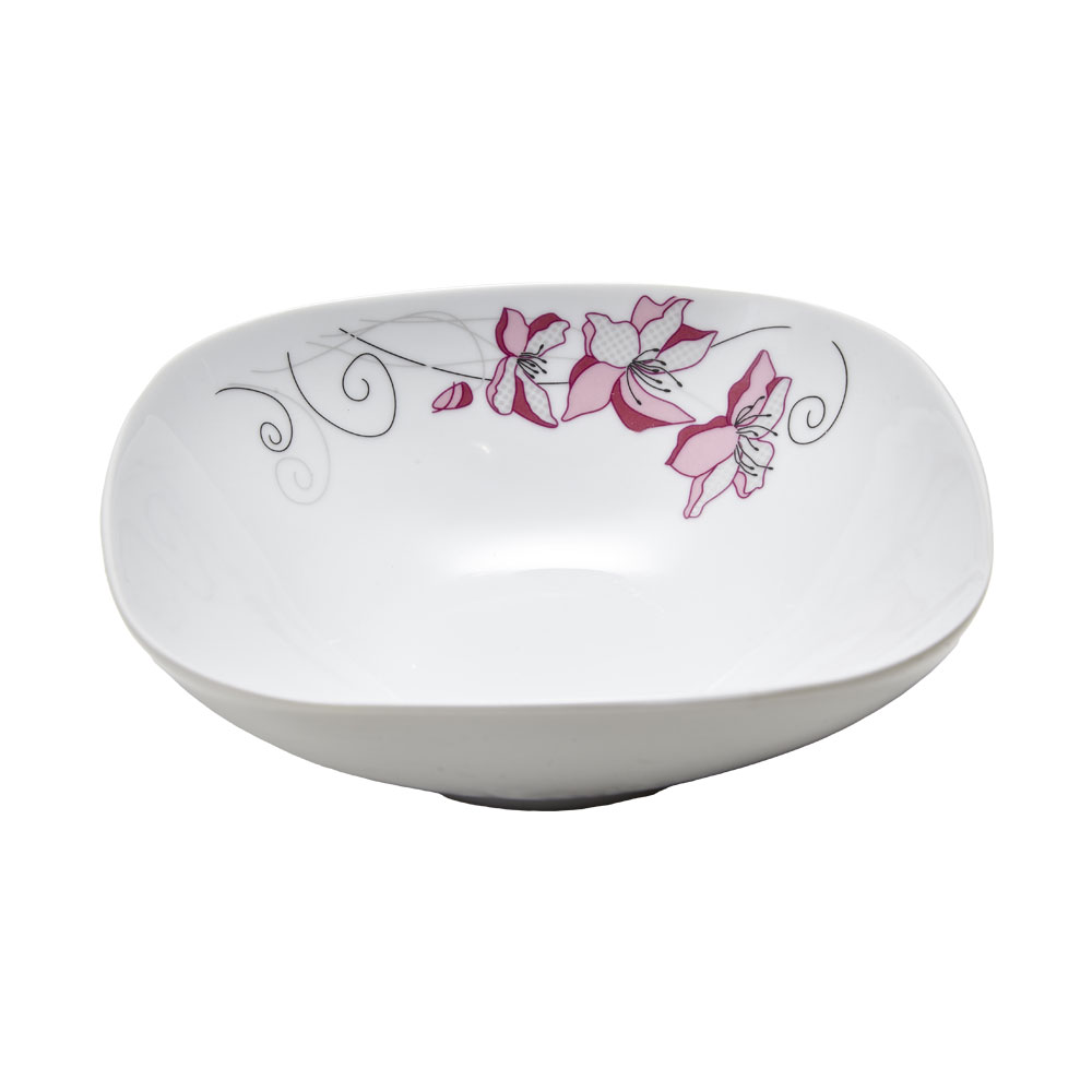 Güral Porselen Desenli Bol Kase 20 Cm - Model 1