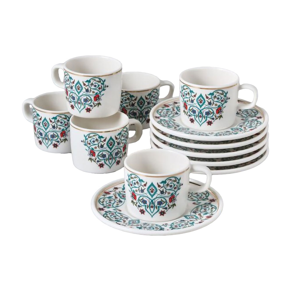 Güral Porselen Fincan Takımı 12 Parça 6 Kişilik