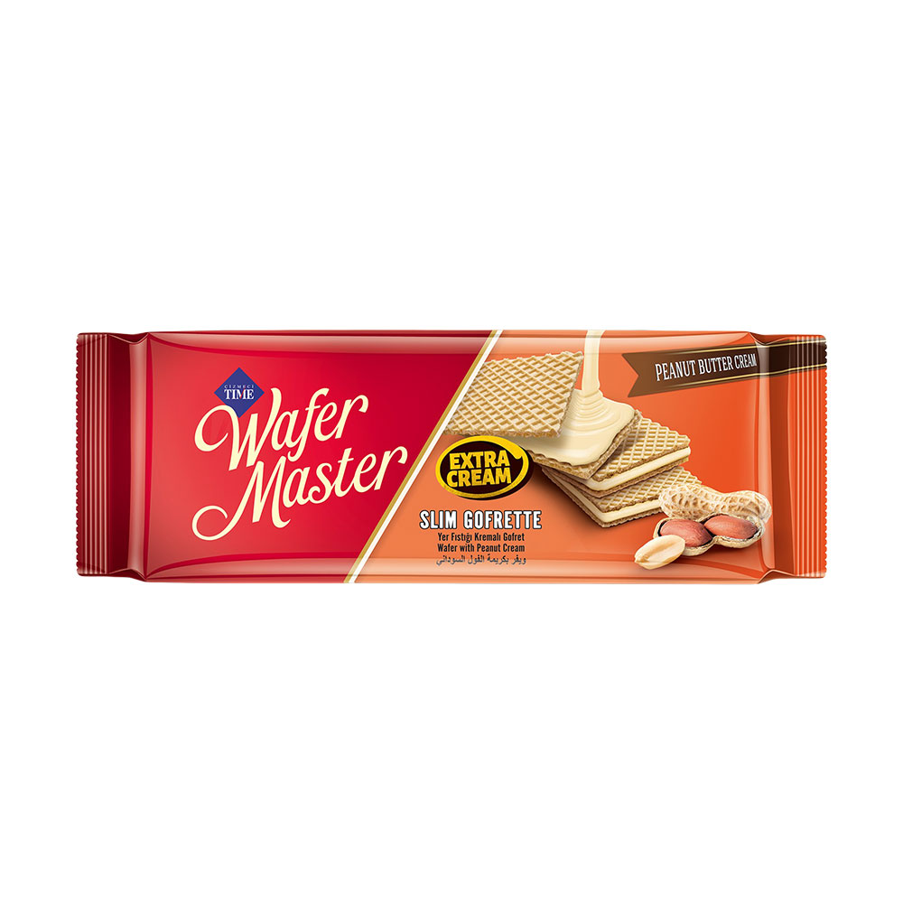Çizmeci Time Wafer Master Slim Gofrette Yer Fıstık Kremalı 128 G