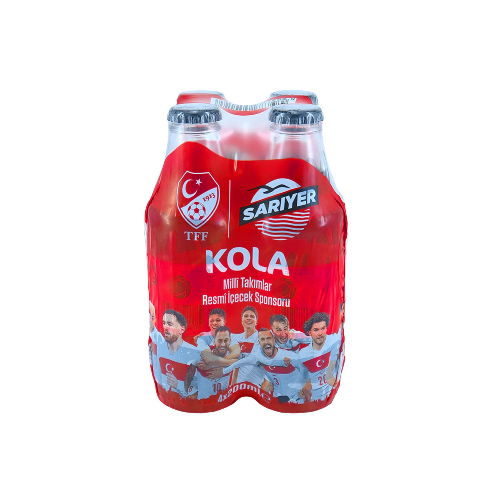 Sarıyer Gazlı İçecek Kola 4X200 Ml