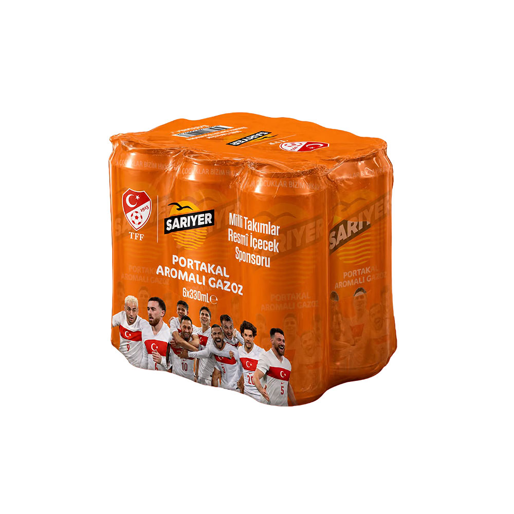 Sarıyer Gazlı İçecek Portakal Aromalı 6X330 Ml