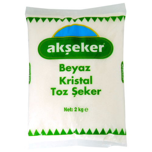 Akşeker Beyaz Kristal Toz Şeker 2 Kg