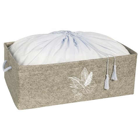 Alas Keçe Torbalı Baza Kutusu 50x39x18 Cm Açık Kahverengi