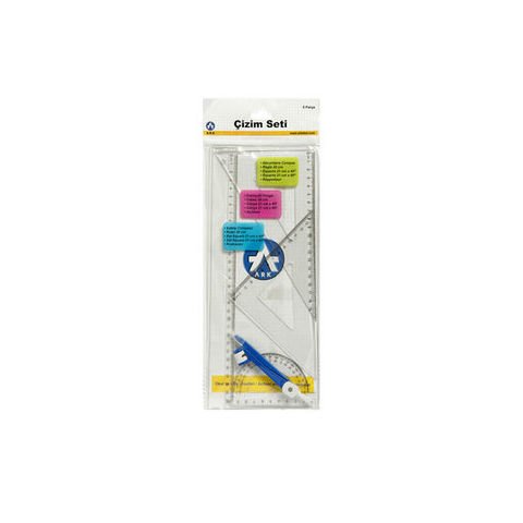 Ark Çizim Seti 30 cm Cetvelli 5 parça